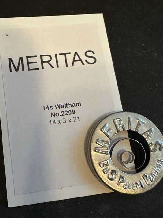 MERITAS Mainspring for 14s Waltham Model 1870 No. 2209 - Steel