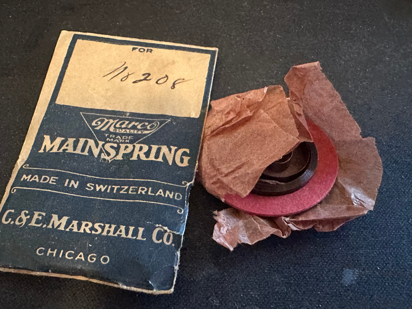 Marco Mainspring #208 for 18s Waltham 19j Model 1892 # 2222 - Steel