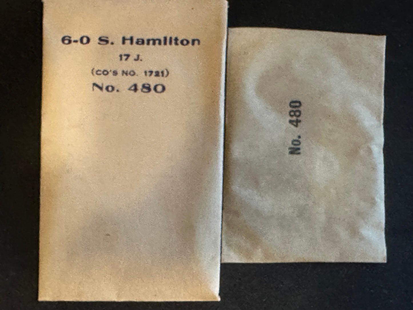 Marco Mainspring #480 for Hamilton 6/0s No. 1721 / 1921 - Steel