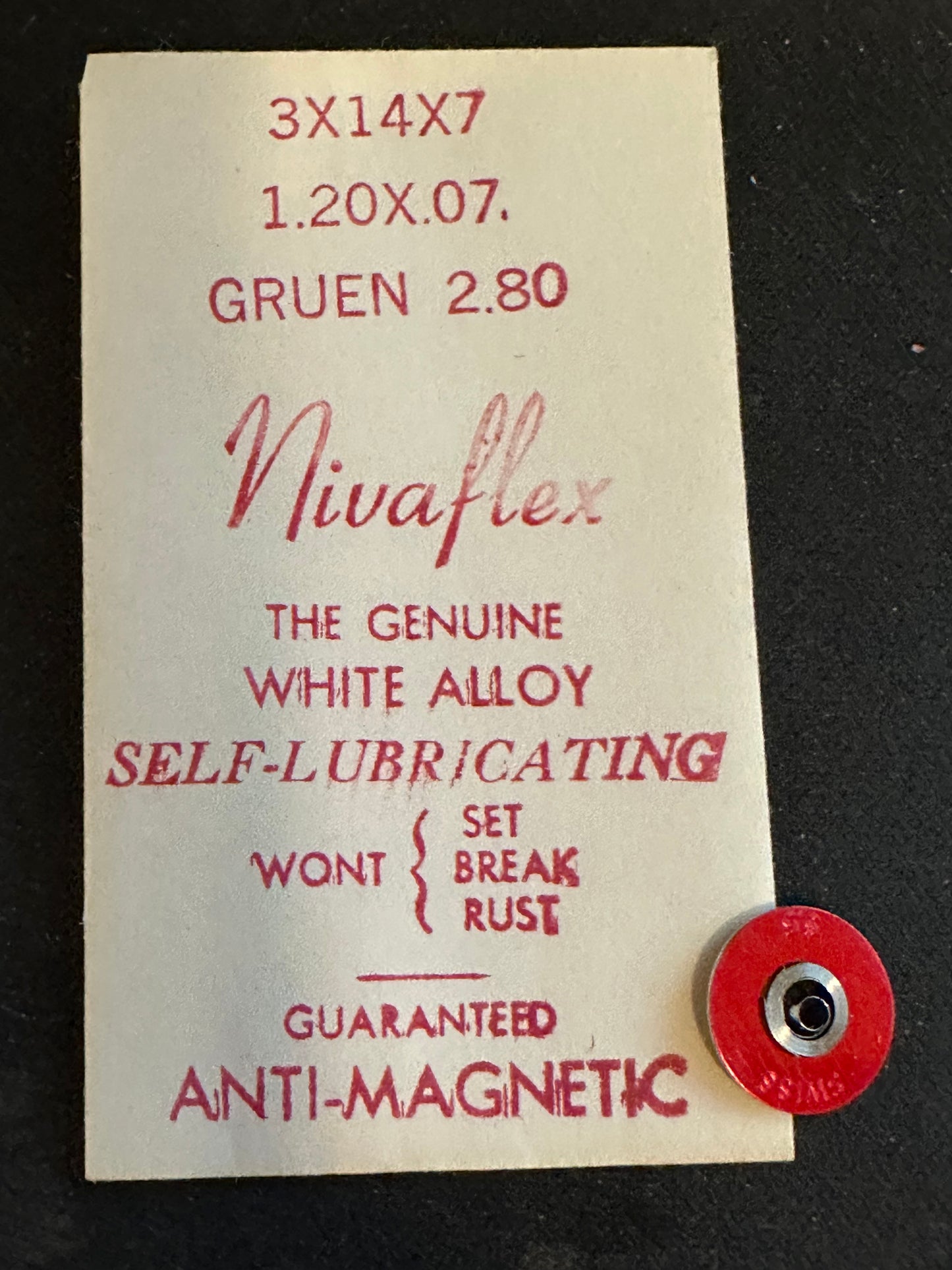 Nivaflex Unbreakable Mainspring for Gruen 280 - Alloy