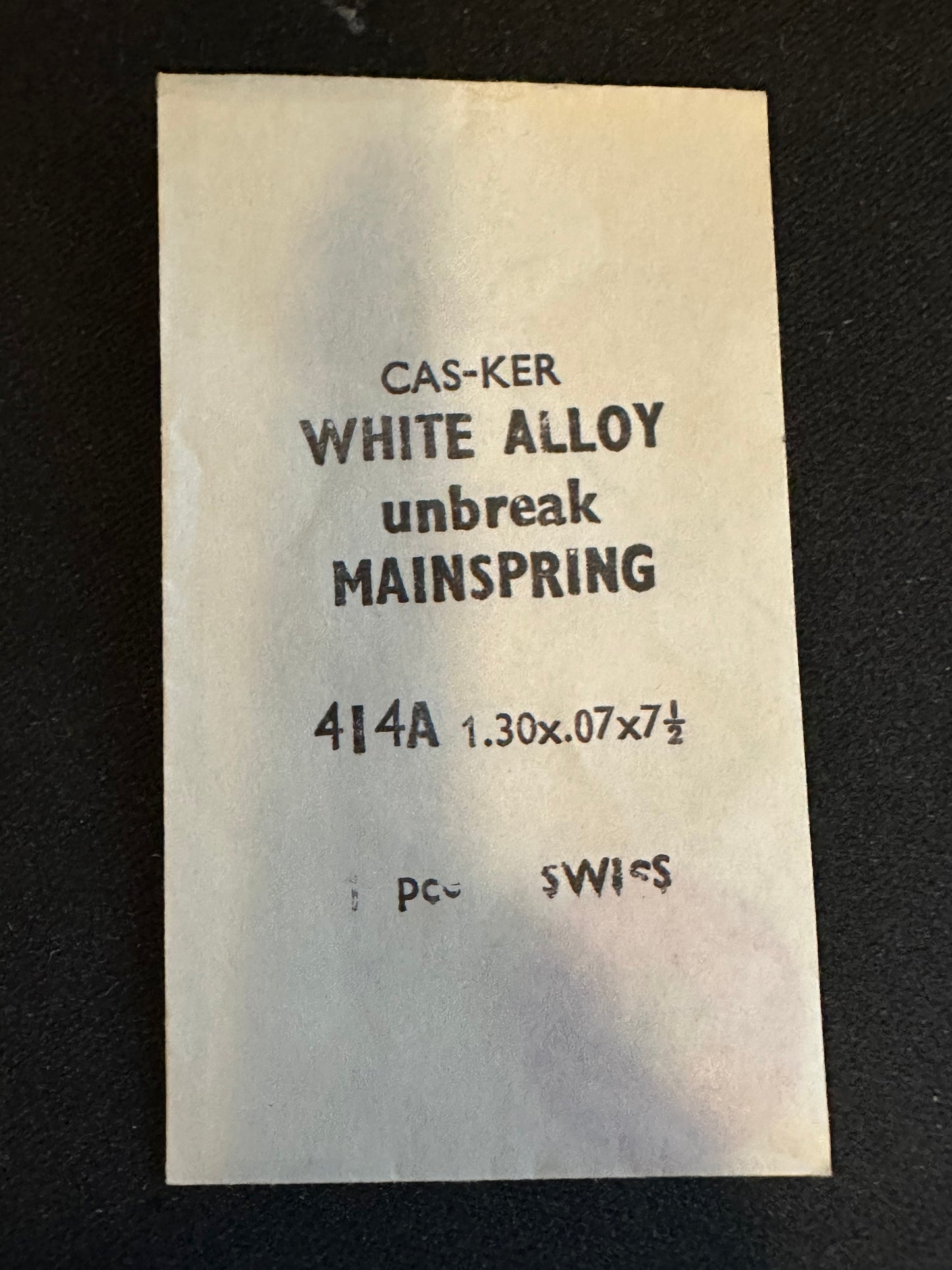 BESTFIT Mainspring 414A for ETA 1216, Wittnauer 5JH & 5UN - Alloy