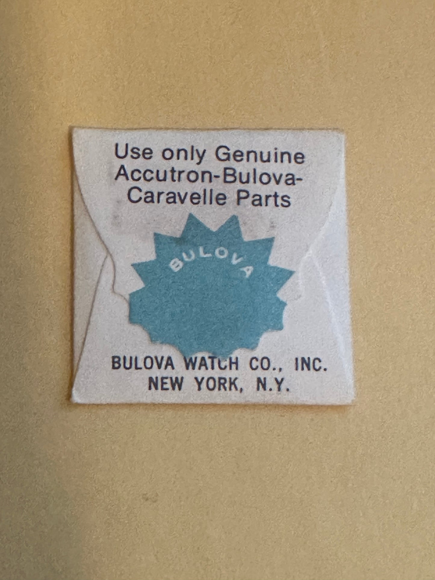 Bulova Factory set stem for Accutron Quartz 2470.10 - new in envelope
