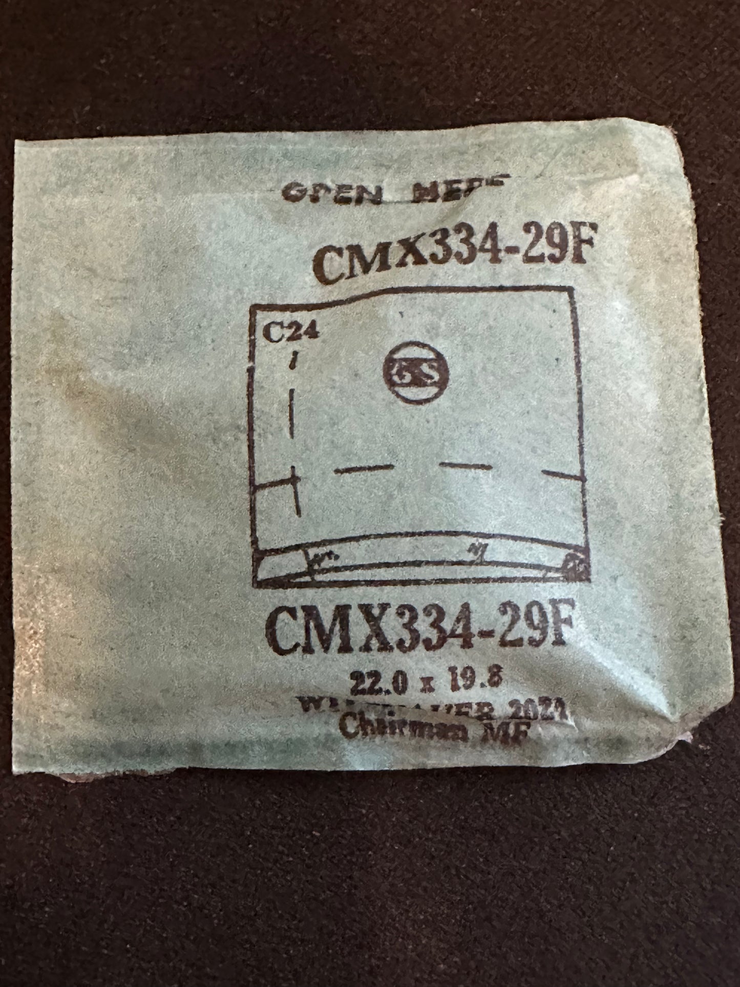 GS CMX series Fancy Flexo Wrist Watch Crystals
