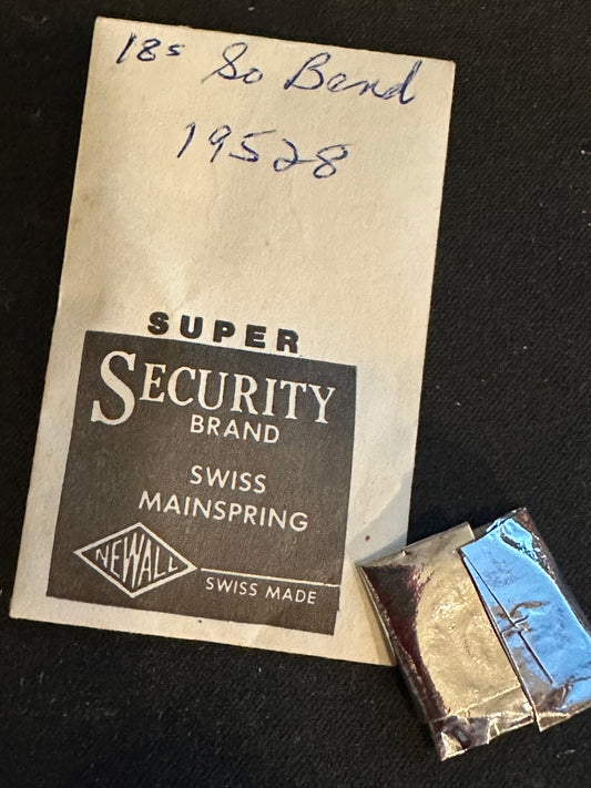 Newall SUPER Security Mainspring #901 for South Bend 18s No. 19528 - Alloy