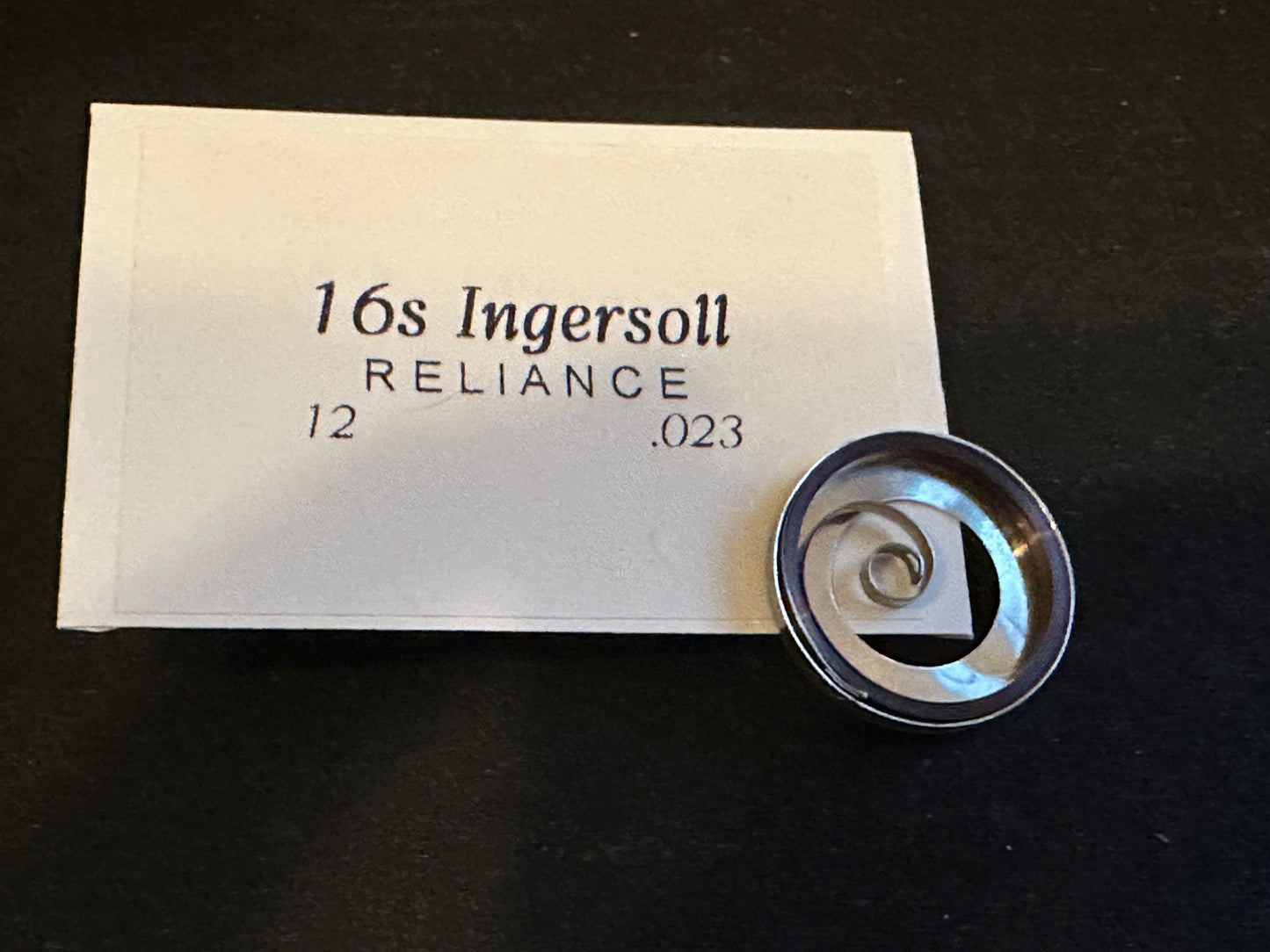 Ingersoll Reliance Mainspring No. 1365 for 16s - Steel