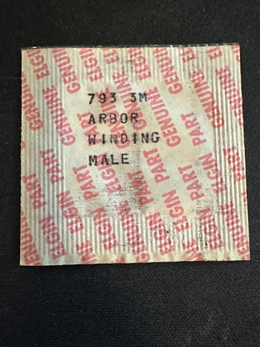 Elgin Factory MALE stem / winding arbor for 11½ ligne Grade 793