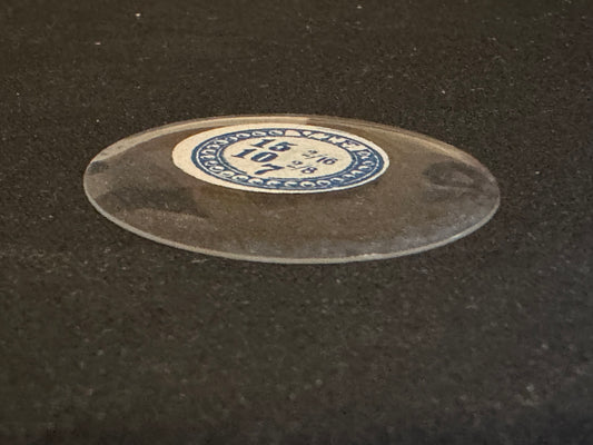 VTF Vintage Glass Hunting Case Watch Crystal 15-2/16 (~34.1mm) - NOS