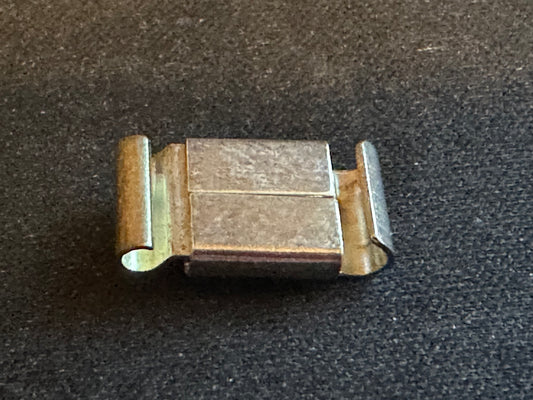 One Sterling Silver 10mm Rectangle Box Clasp - New in package