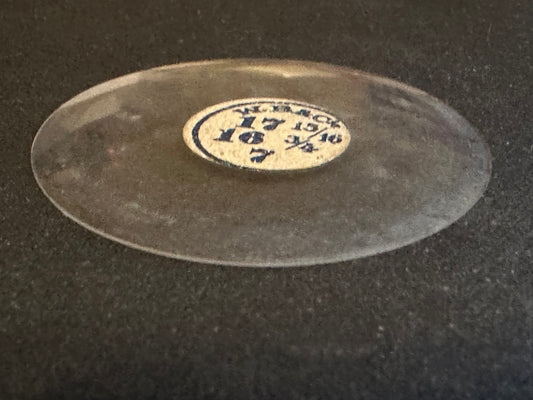 W. B. & C. Vintage Glass Hunting Case Watch Crystal 17-15/16 (~40.5mm) - NOS