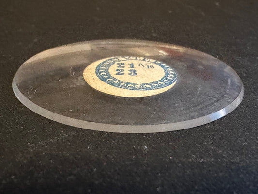 VTF Vintage Glass Pocket Watch Crystal 21-8/16 (~48.5mm) - NOS