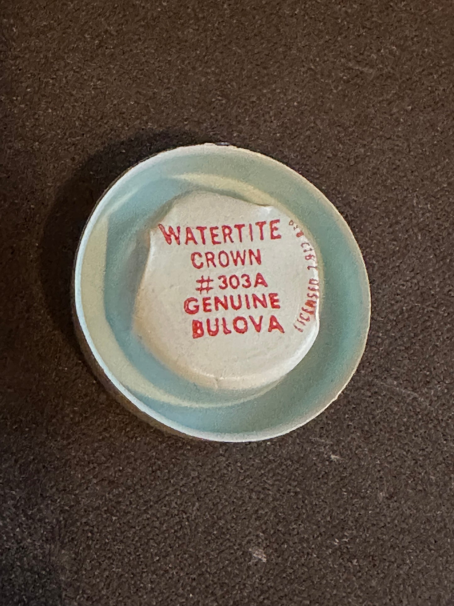 ONE Factory Bulova Watertite Crown #303A - White