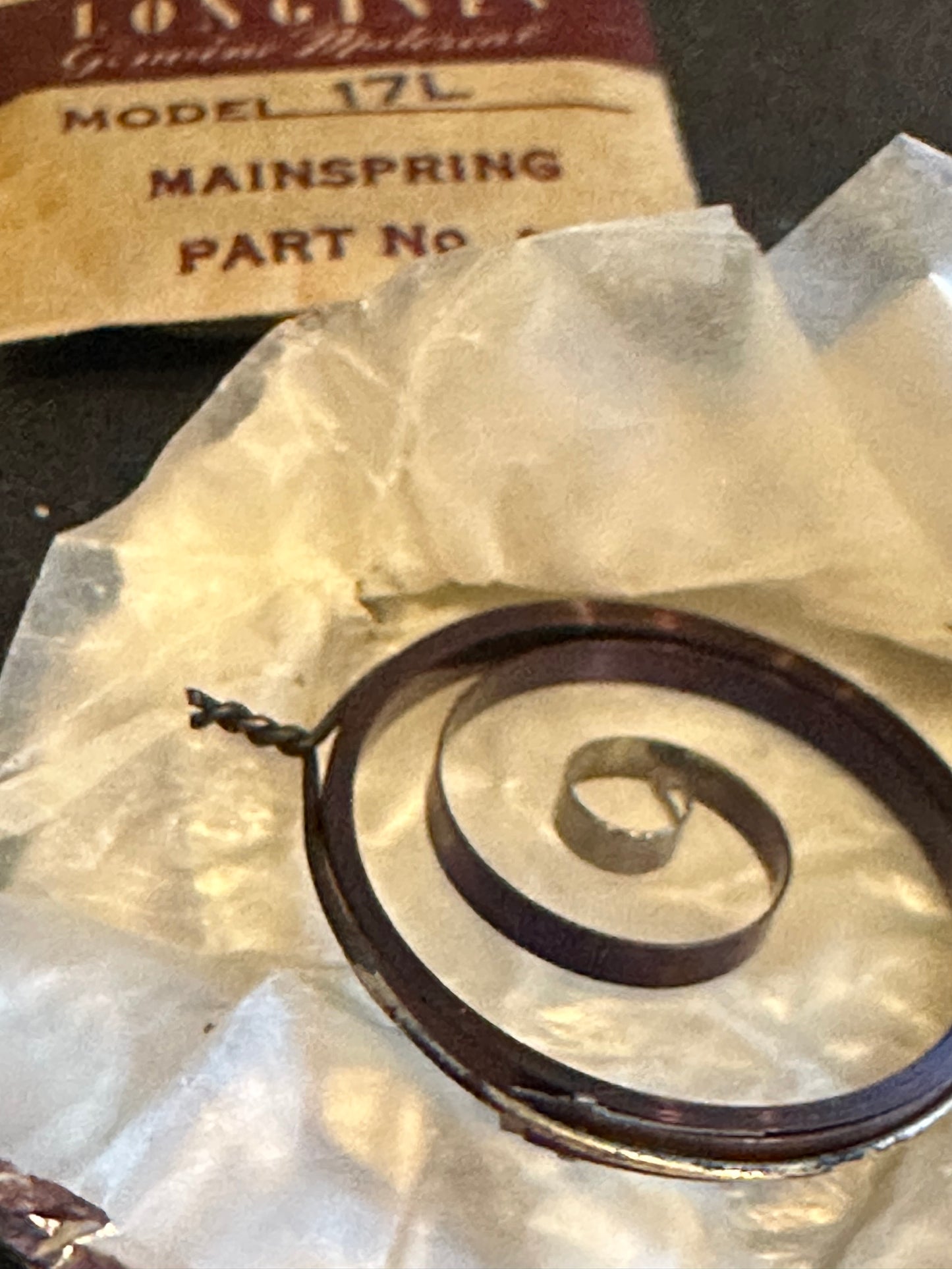 Longines Factory Mainspring for 18L caliber 18/89 - Steel