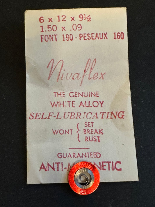 Nivaflex Unbreakable Mainspring for Font 190, Peseaux 160 - Alloy