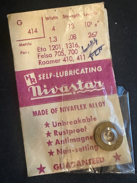 HR Nivastar Mainspring G414 for ETA 1201, 1316, Felsa 705, 70, Roamer 401, 411 - Alloy