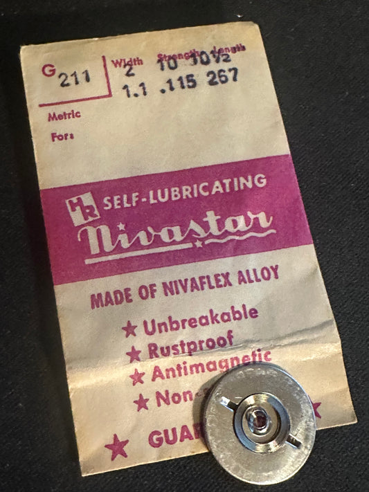 HR Nivastar Mainspring G211 for Gruen caliber 115, 405, 406, 410, 411, etc - Alloy