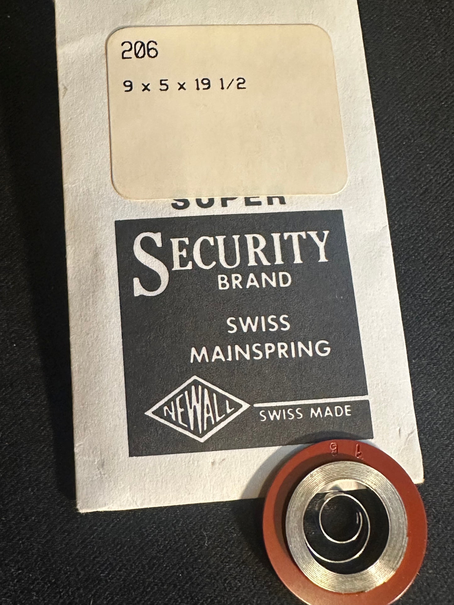 NEWALL Mainspring #206 for Omega caliber 39 Chronograph - Alloy