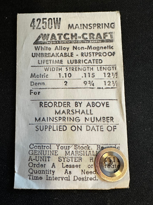 WATCH-CRAFT Mainspring 4250W for Pierce caliber 812 - Alloy