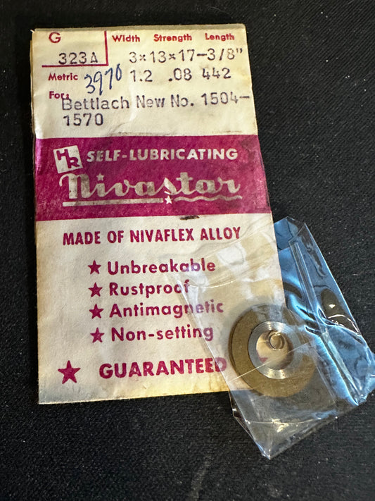 HR Nivastar Mainspring G323A for Bettlach 1504 - 1570 - Alloy