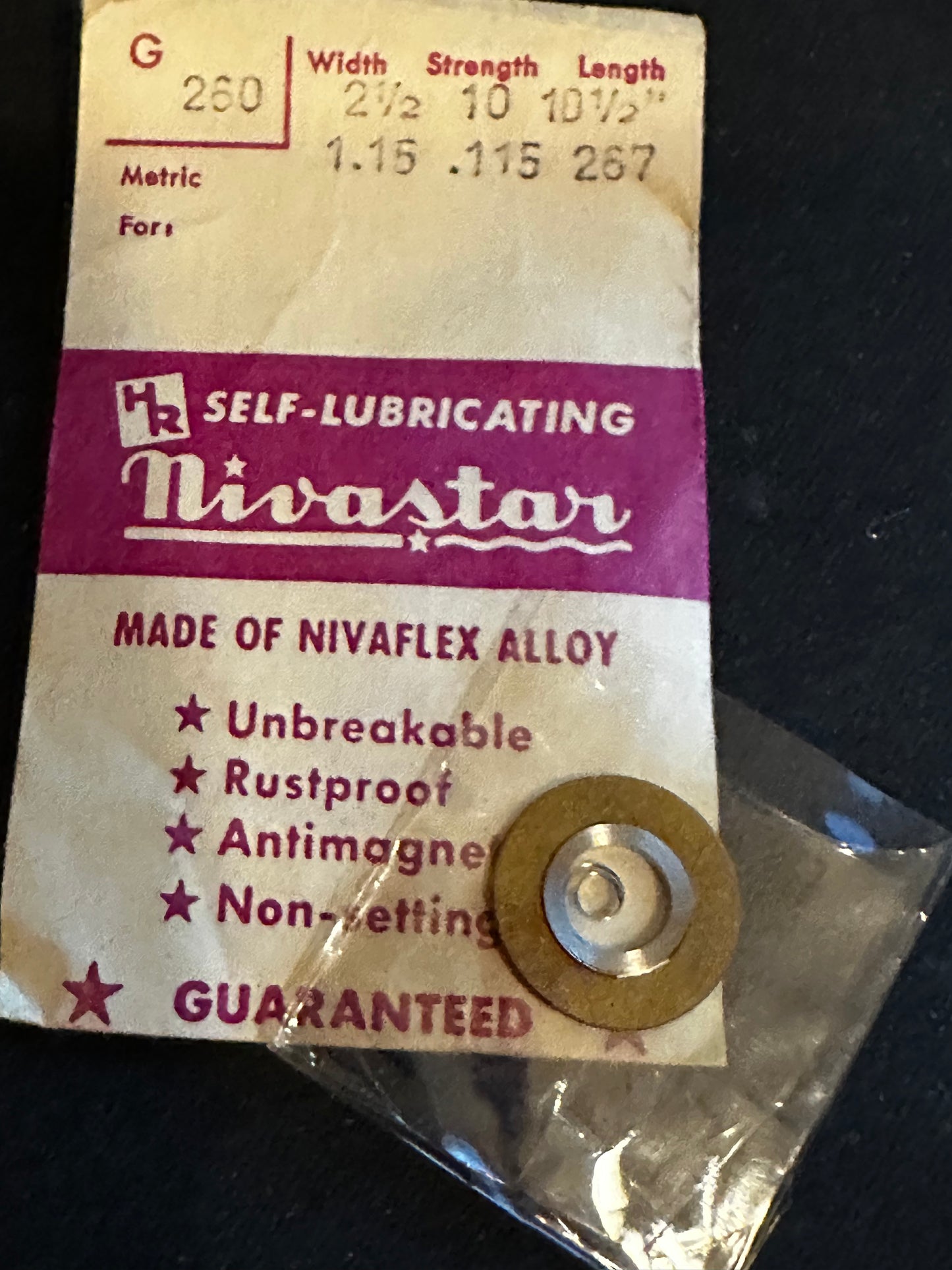 HR Nivastar Mainspring G260 for Gruen caliber 405, 410, 420 - Alloy