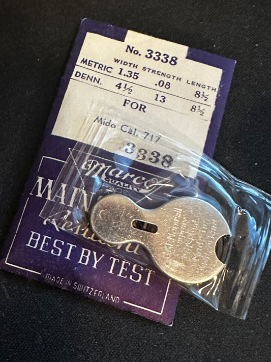 Marco Mainspring #3338 for Mido caliber 717 - Steel