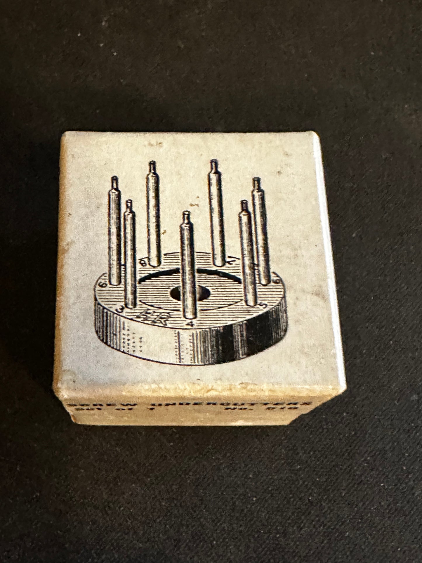 7-prong Balance Screw Undercutters No. 518 - Watchmakers Tool in box