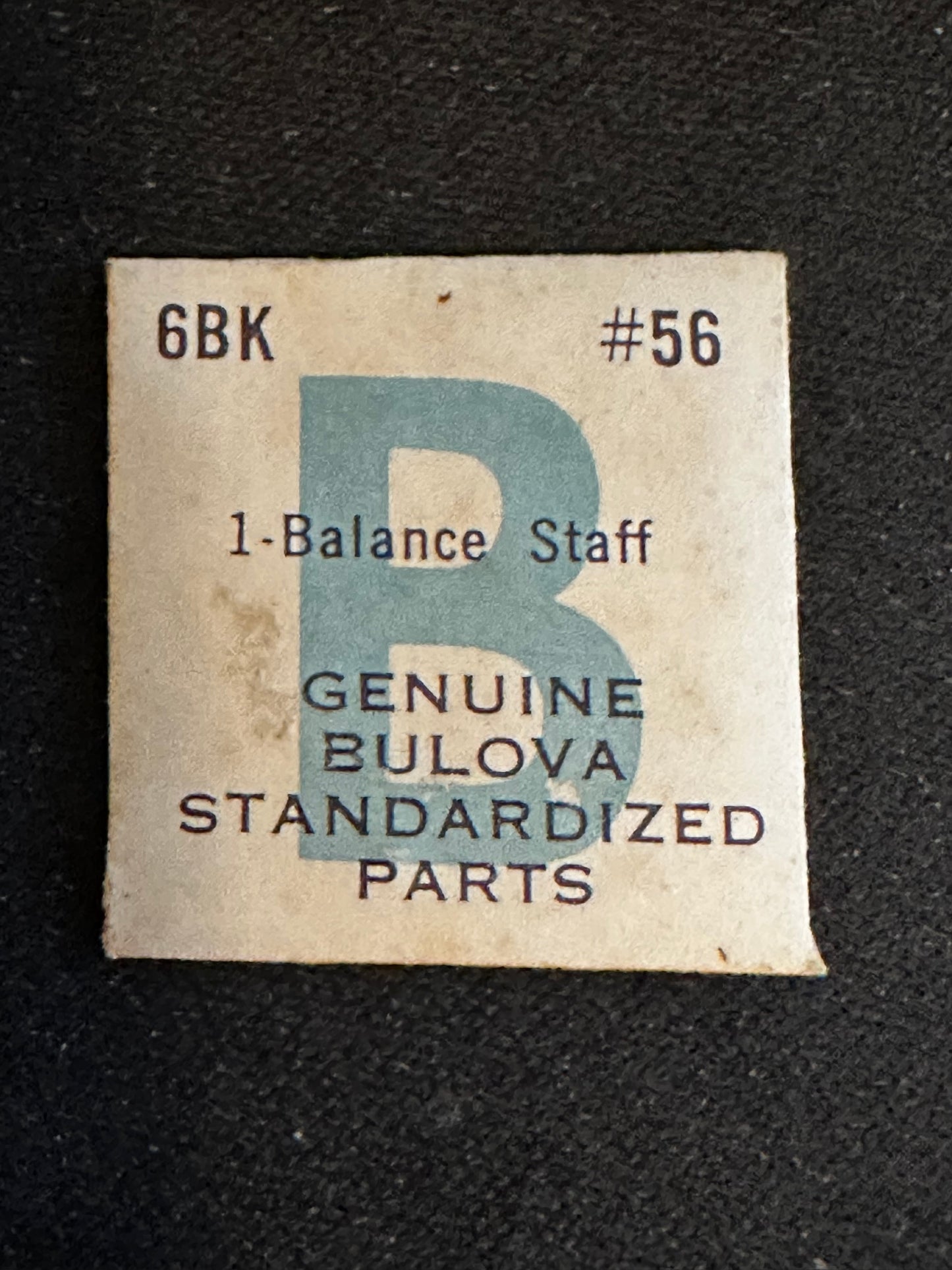 Bulova factory Balance Staff for caliber 6BK - new