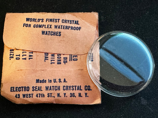 Electro-Seal #243-50 Wrist Watch Crystal 30.05mm for Benrus Dial-O-Rama - New