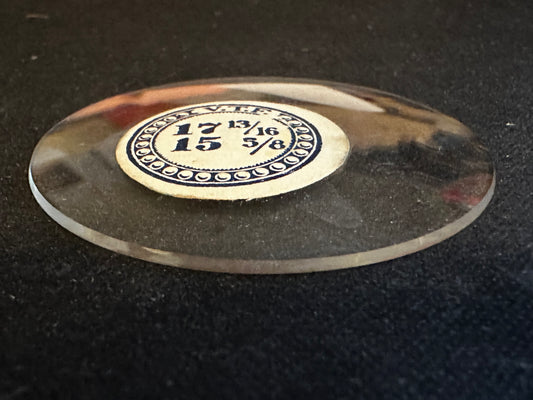 VTF Vintage Glass Pocket Watch Crystal 17-13/16 (~40.2mm) - NOS