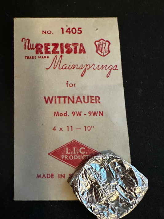 NuREZISTA Mainspring #1405 Wittnauer caliber 9W, 9WN - Steel
