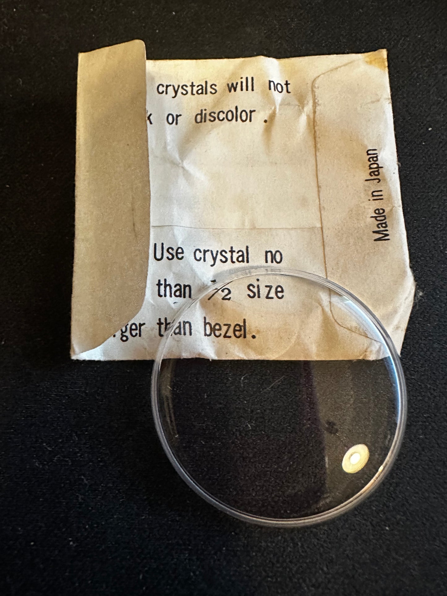 APC Round Wrist Watch Crystal AP 28½, 30.8mm - New