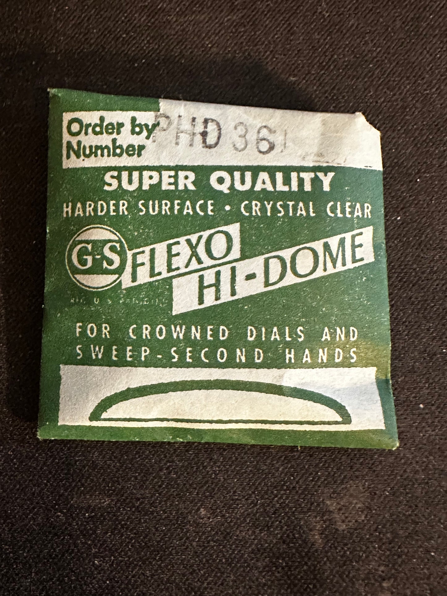 GS Flexo Round HI-DOME Crystal PHD 36 - 35.5 mm - New