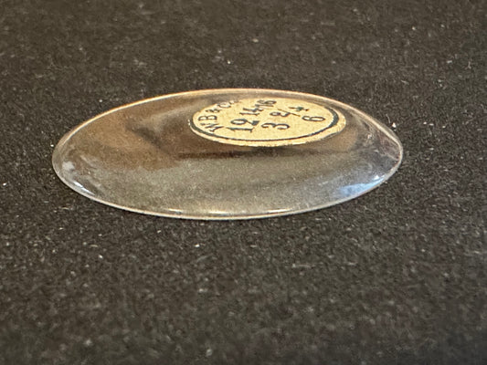 W. B. & C. Vintage Glass Hunting Case Watch Crystal 12-14/16 (~29.0mm) - NOS