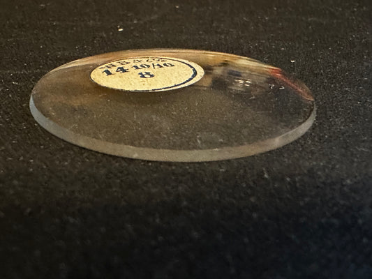 W. B. & C. Vintage Glass Watch Crystal 14-10/16 (~33.0mm) - NOS