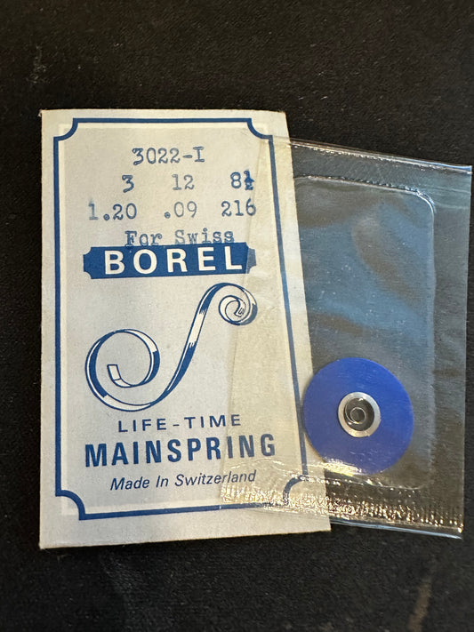 BOREL Mainspring 3022-I for Glycine caliber 16, 547, 81, 81-2 - Alloy