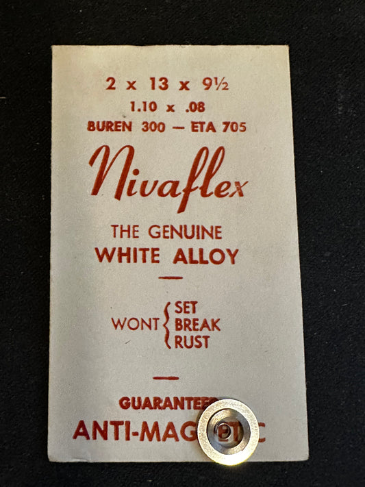 Nivaflex Mainspring for Buren caliber 300, ETA caliber 705 - Alloy