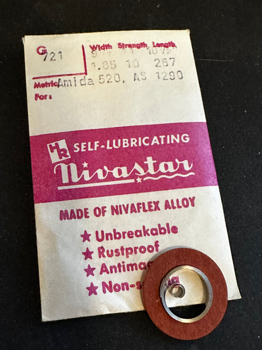 HR Nivstar Mainspring G721 for Amida 520, AS 1290 - Alloy
