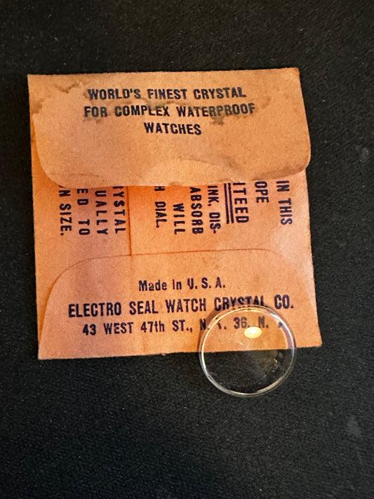 Electro-Seal Round Wrist Watch Crystal 300-F-50 ELGIN case #7276 14.5mm - New