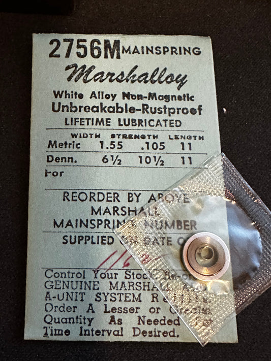 Marco Marshalloy Mainspring 2756M for ETA 900, 1015 - Alloy
