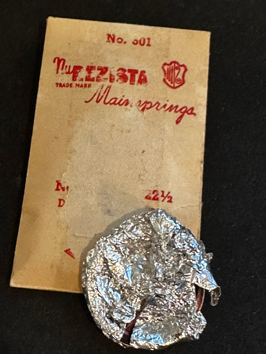 NuREZISTA Mainspring #501 for 18s Elgin Factory No. 812 - Steel