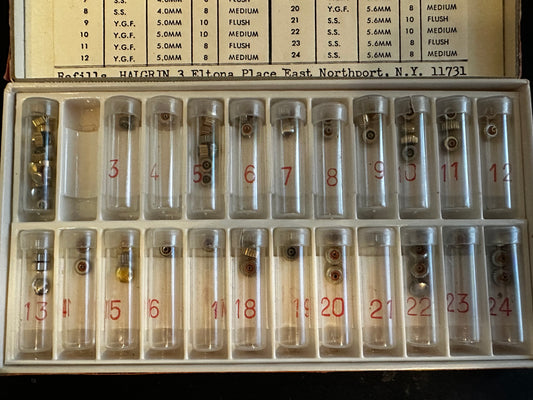 HALGRIN Assortment No. 2 "H" Seal (O-Ring) Waterproof Crowns in Box