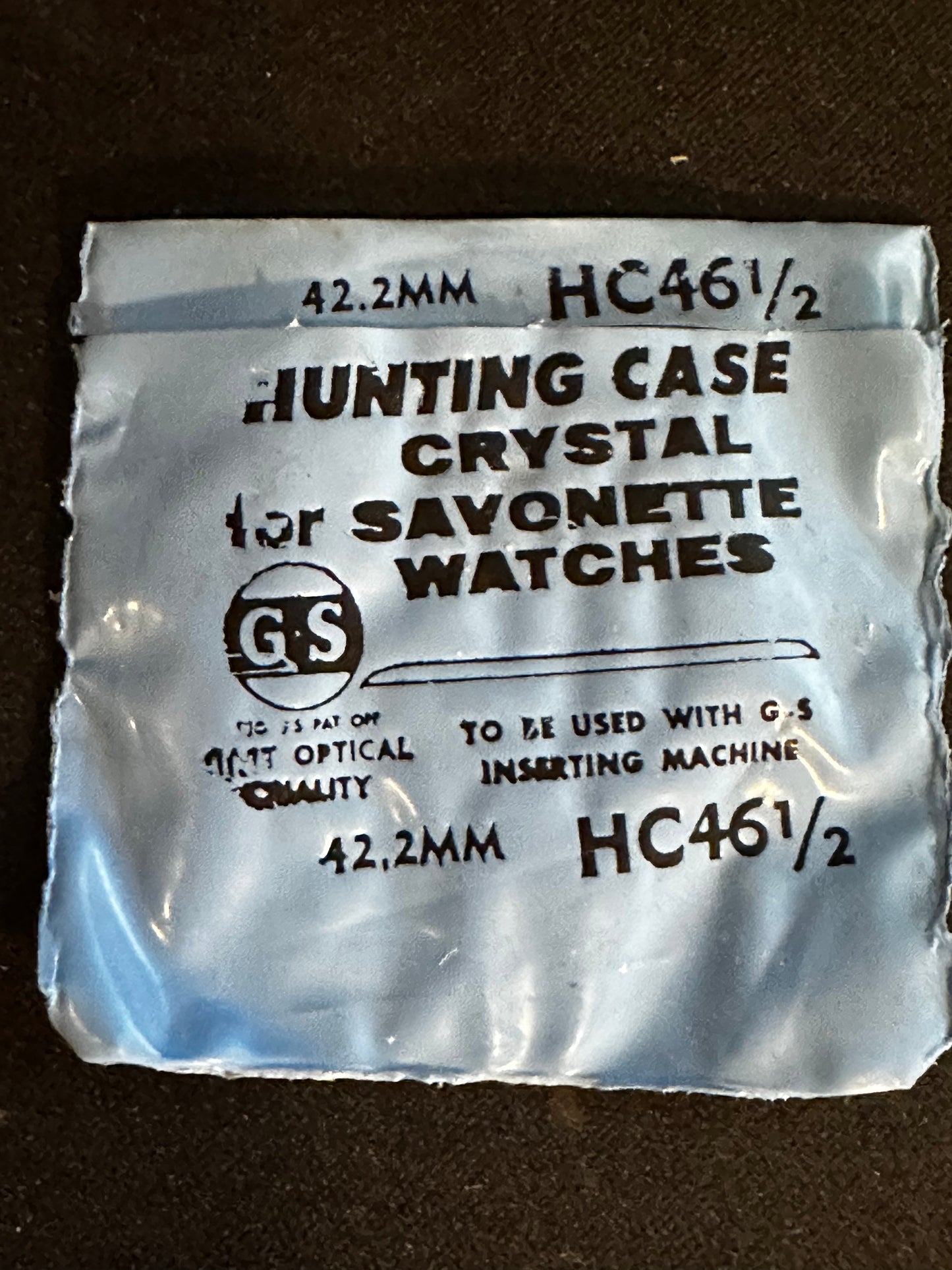 GS HC 46½ Hunting Case Pocket Watch Crystal 42.2mm - New