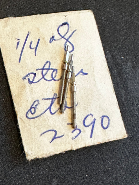 Lot of 3 Stems for 10½ ligne ETA caliber 2390 Movements
