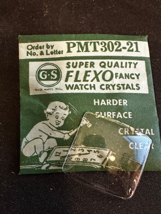 GS Flexo Flat Crystal PMT302-21 for HAMILTON Craig - 22.5 x 21.0 mm - New