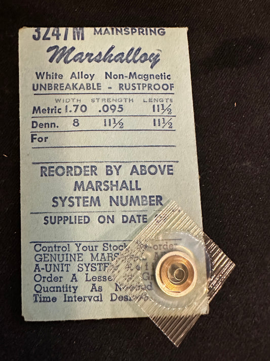 Marco Marshalloy Mainspring 3247M for AS 1298, GP 13, Venus 1221 - Alloy