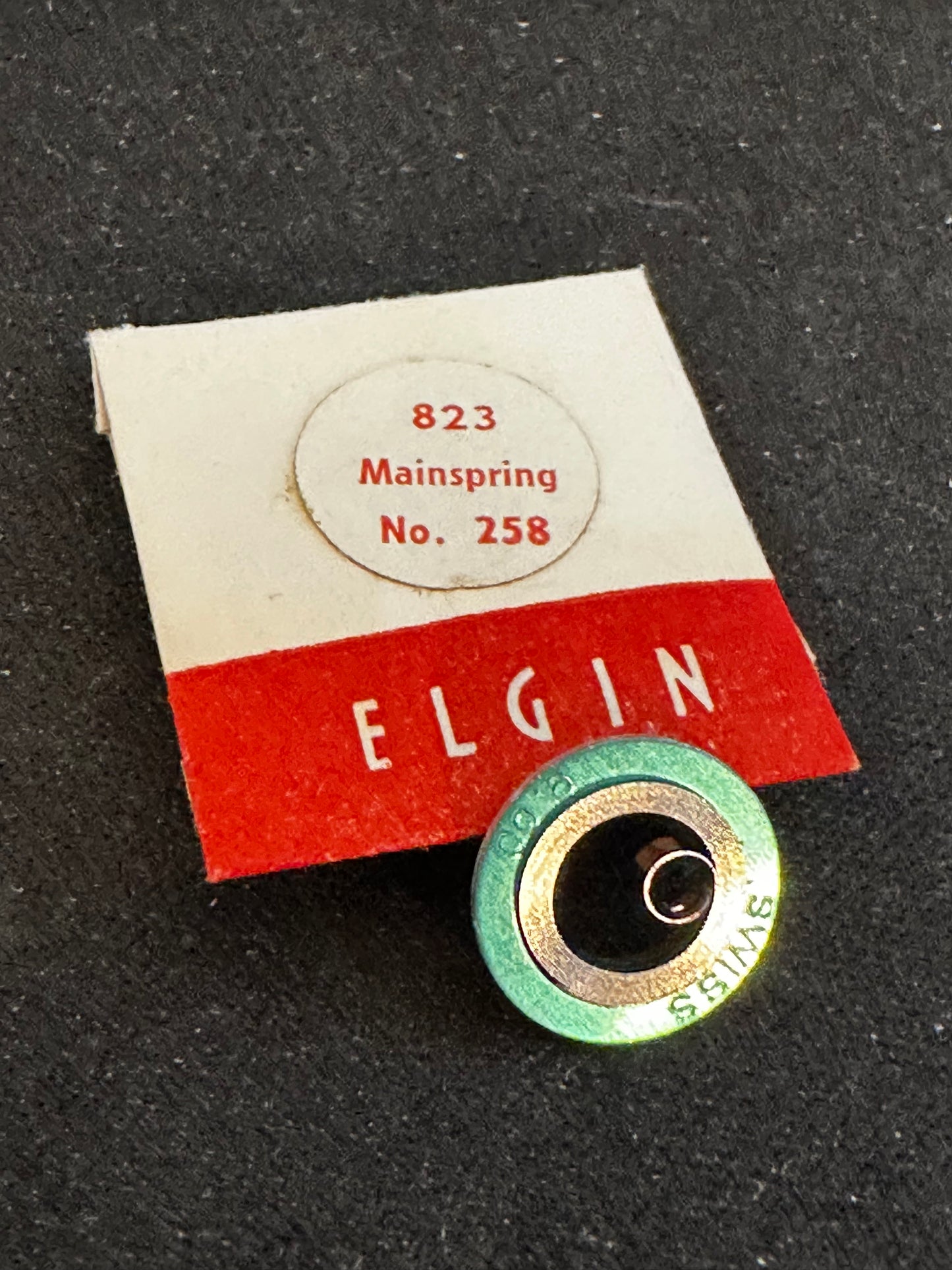 Elgin Factory Mainspring for 5/0s Grade 823, 824 - Alloy