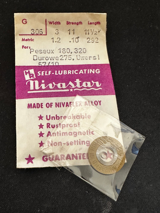 HR Nivastar Mainspring G306 for Peseux 180, 320, Durowe 275, Uwersi 57/10 - Alloy