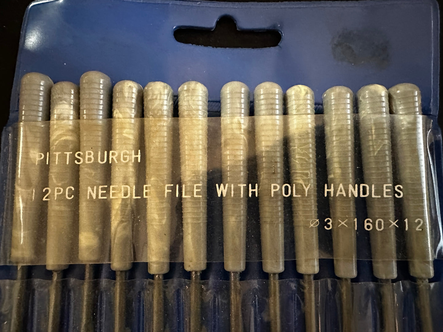Pack of 12 Pittsburgh Needle Files for the Jeweler or Watchmaker - Gold Embedded