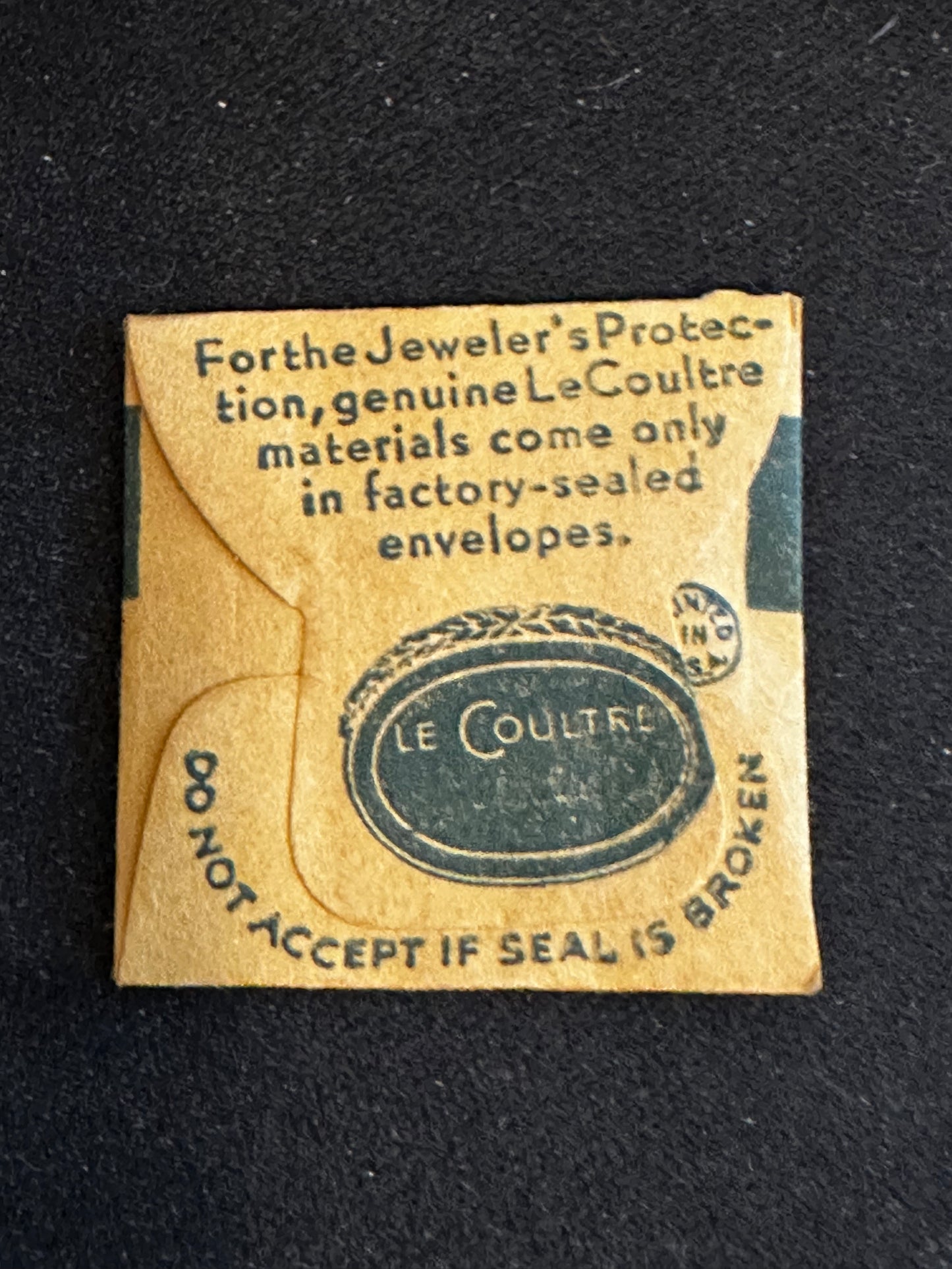 LeCoultre Factory stem for caliber 12R, 489 Alarm watches - new in package