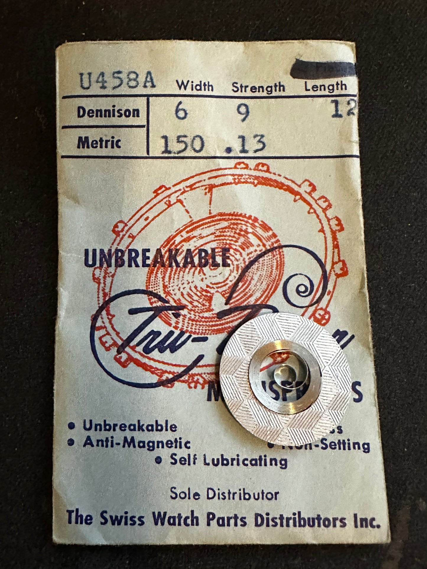 Tru-Power Mainspring U458A for Langendorf caliber 1264 - Alloy