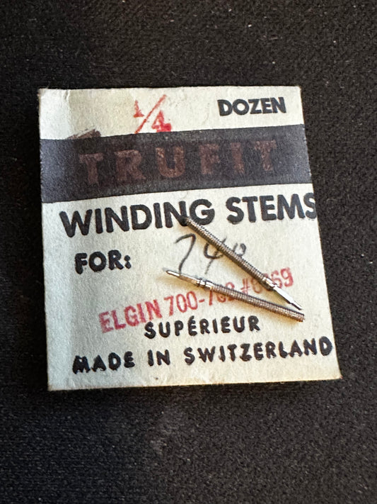Lot of 2 TRUFIT Stem / Winding Arbors for 20/0s Elgin No. 6669